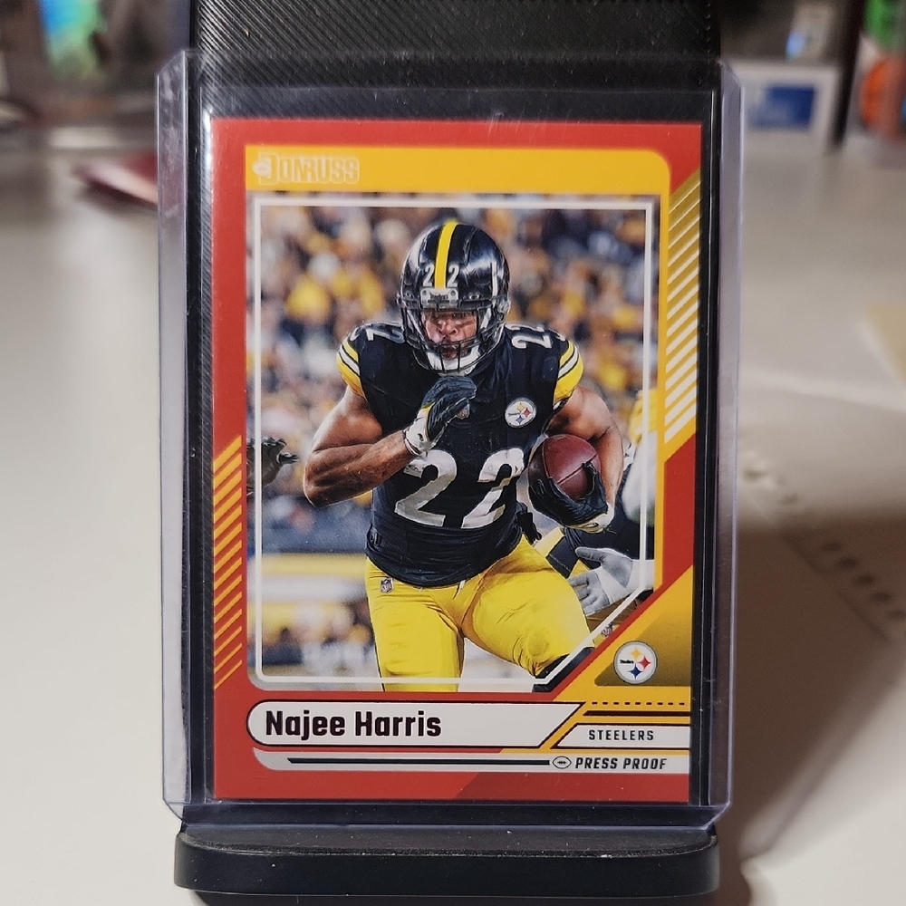 2024 Panini Najee Harris Trading Card - Red and Yellow Design
